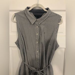 TOMMY HILFIGER STRIPED SHIRT DRESS SIZE 16 XXL. EUC!